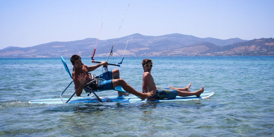 Kitesurfing in Greece Paros kitesurf center Pounta kitesurfing
