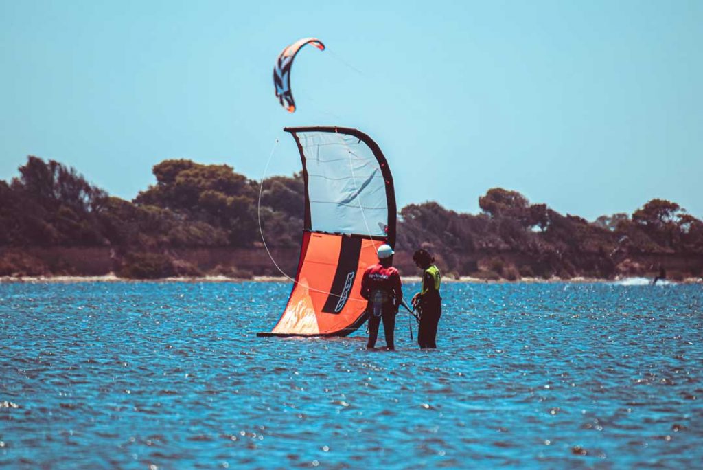 how to relaunch a kite from the water